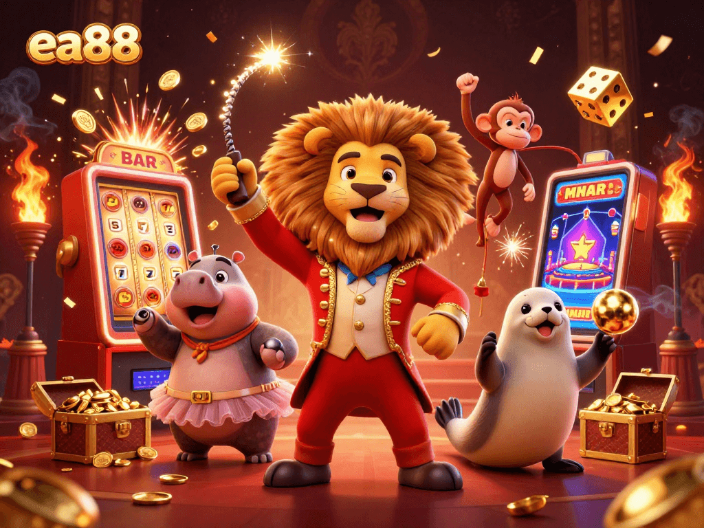 Spin the reels for a chance to win at ea88 with colorful 3D characters and exciting game elements.
