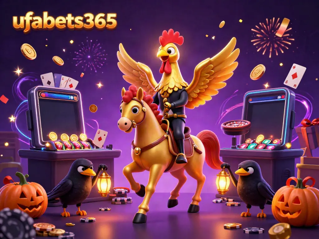 Win big with ufabets365 in a magical casino scene filled with vibrant games and golden rewards!