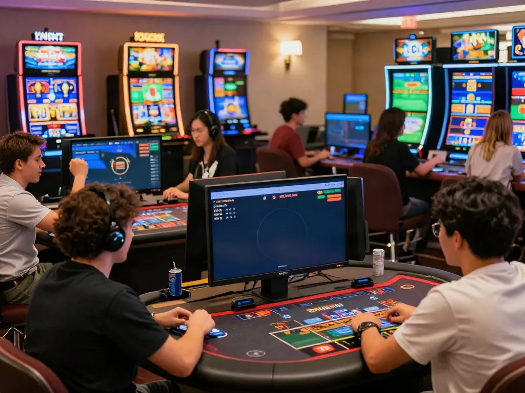 Engaging online casino scene at https://du88az.net/ showcasing players enjoying casino games in dynamic and vibrant settings.