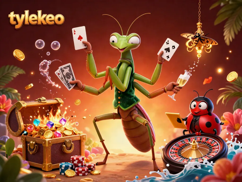 Engage in thrilling gameplay at tylekeo with animated characters and golden treasures enriching the casino atmosphere.