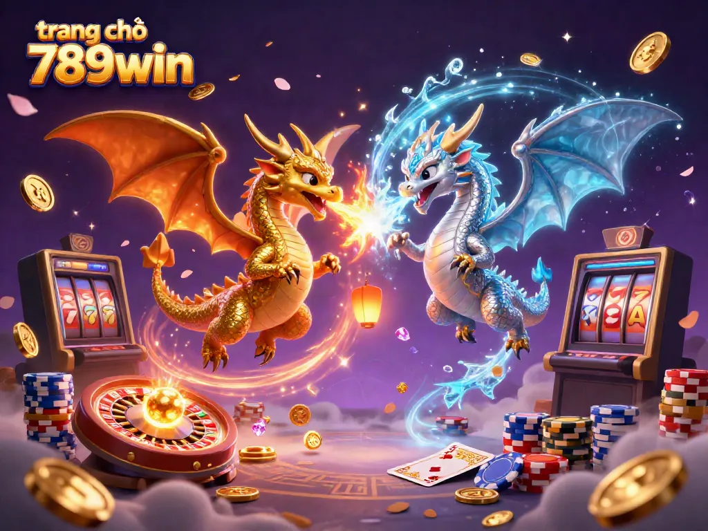 Experience the thrill of gaming at trang chủ 789win featuring dynamic dragons and vibrant gambling elements.