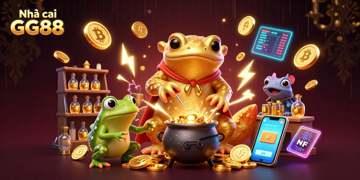 Engage with Nhà cái GG88 as the golden salamander alchemist transforms metal into gold coins amid a vibrant casino scene.