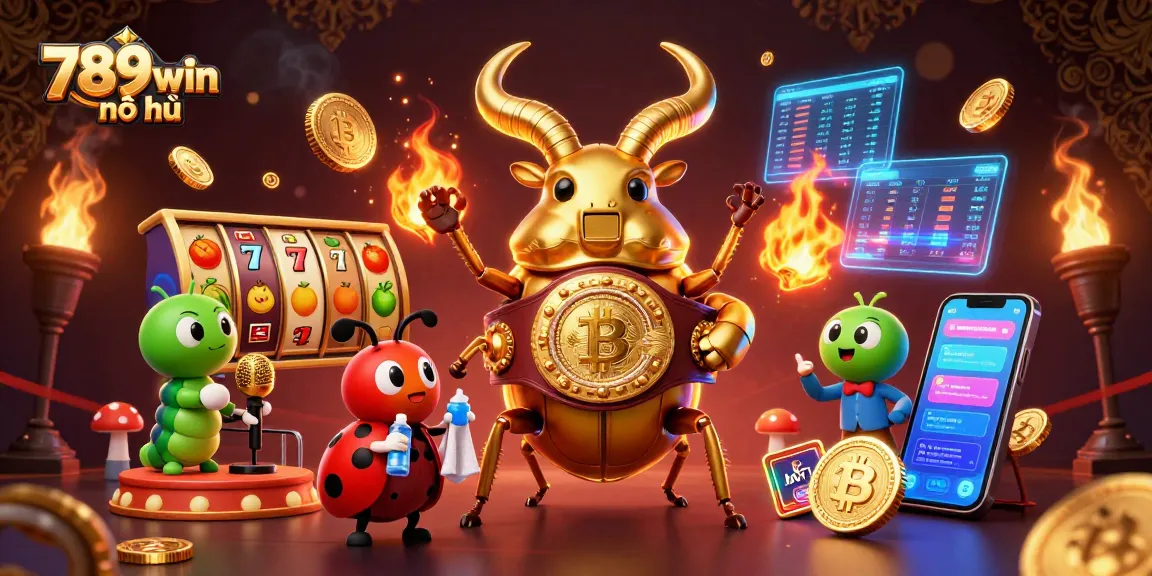 Win big with 789win nổ hũ in this exciting casino scene featuring vibrant characters and rich game elements.