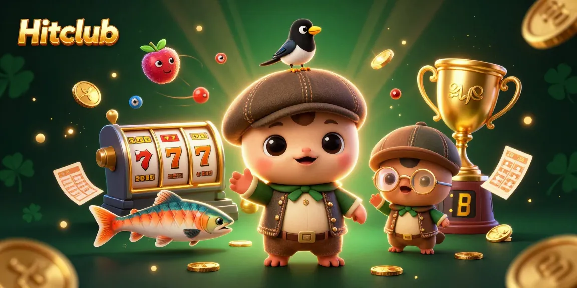 Experience thrilling slots at Hitclub with playful characters and dynamic casino elements.