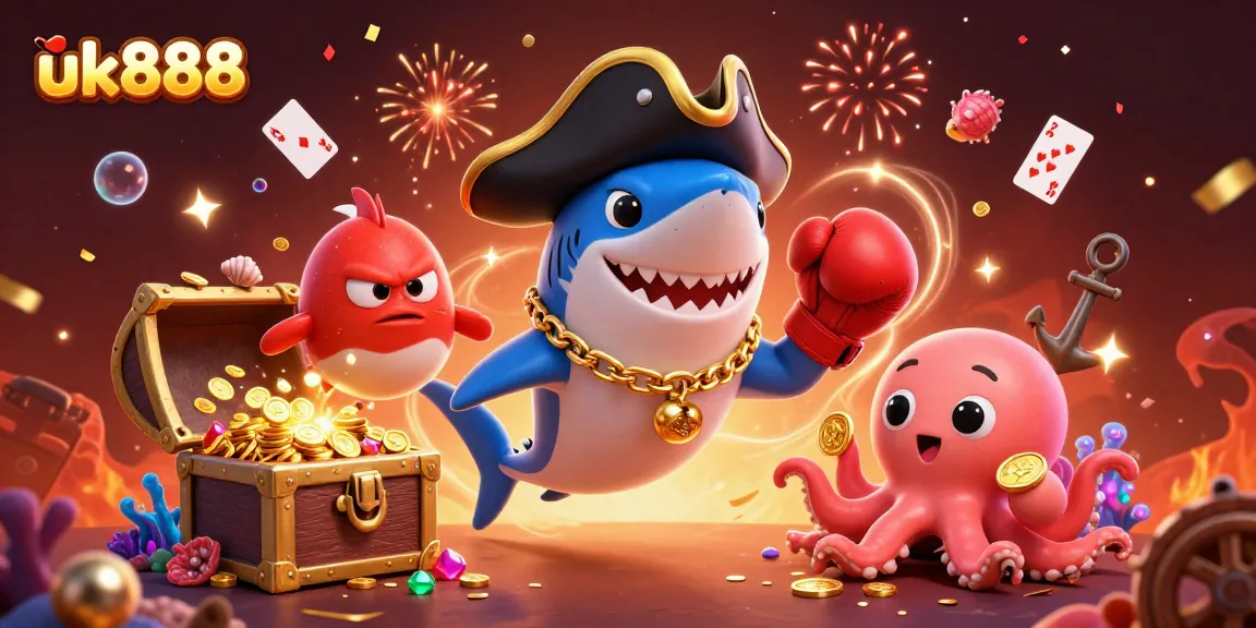 Engage in thrilling underwater games with uk888, featuring lively characters and glowing gems.