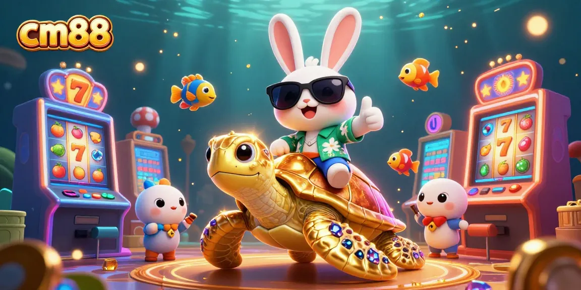 Spin to win with cm88 slots featuring vibrant characters and exciting casino elements!