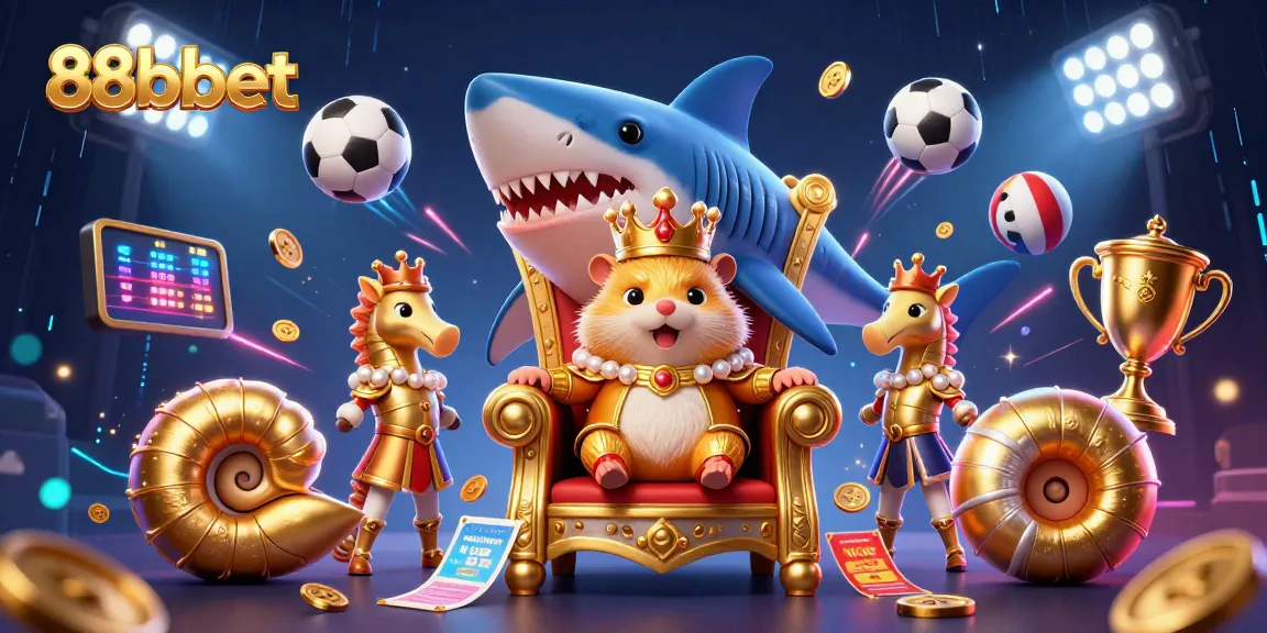 Experience thrilling gameplay with 88bbet in a dynamic, vibrant 3D sports-themed casino scene.