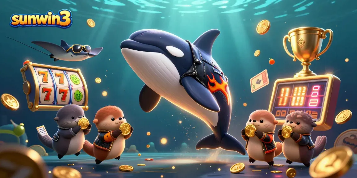 Experience thrilling wins at sunwin3 with vibrant slots and animated characters gleaming with gold.
