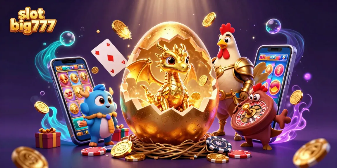 Experience thrilling moments with slot big777, where a golden dragon guards wins amidst swirling casino excitement.