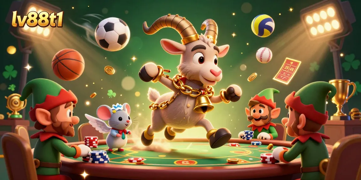 Experience thrilling gameplay at lv88t1, where Krampus oversees a festive casino chaos with lively sports elements.