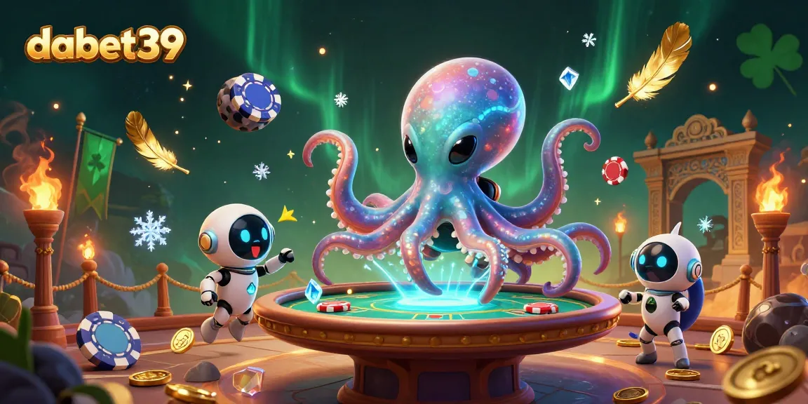 Engage in thrilling poker action with dabet39's unique alien-themed casino experience.