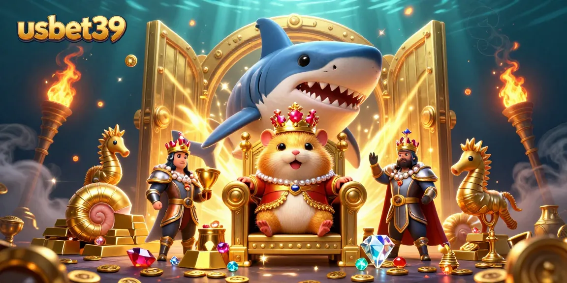 Experience thrilling gameplay at usbet39 with a hamster king ruling over treasure in an underwater casino