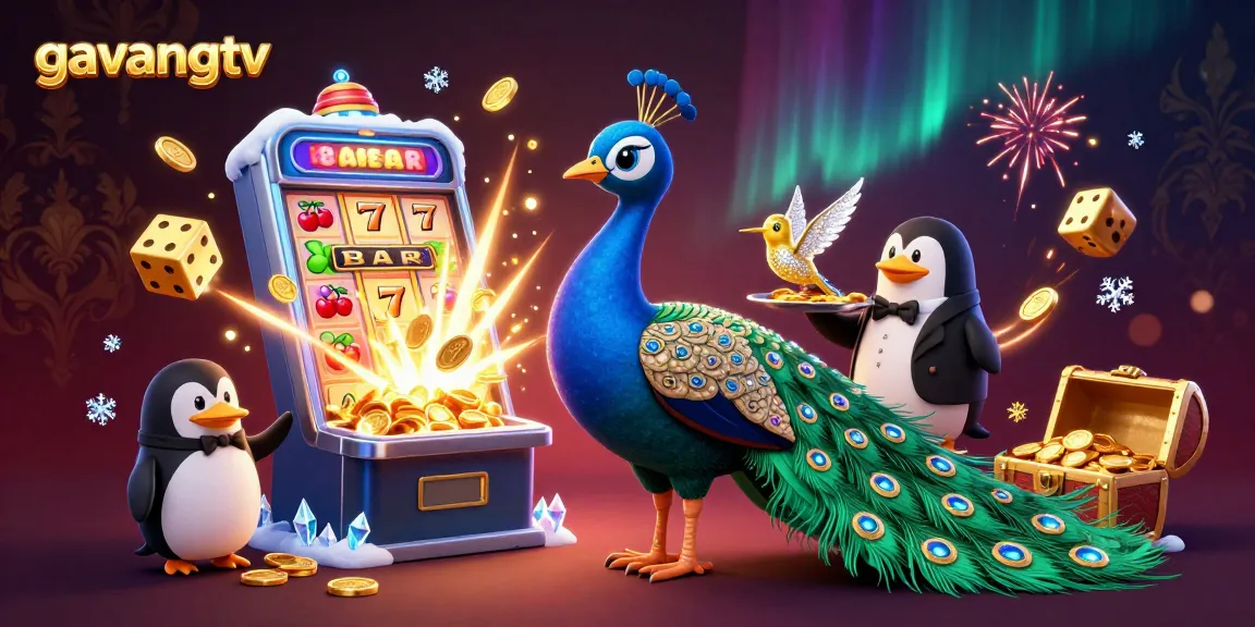 Experience the excitement of gavangtv's jackpot with vibrant casino elements and lively characters.
