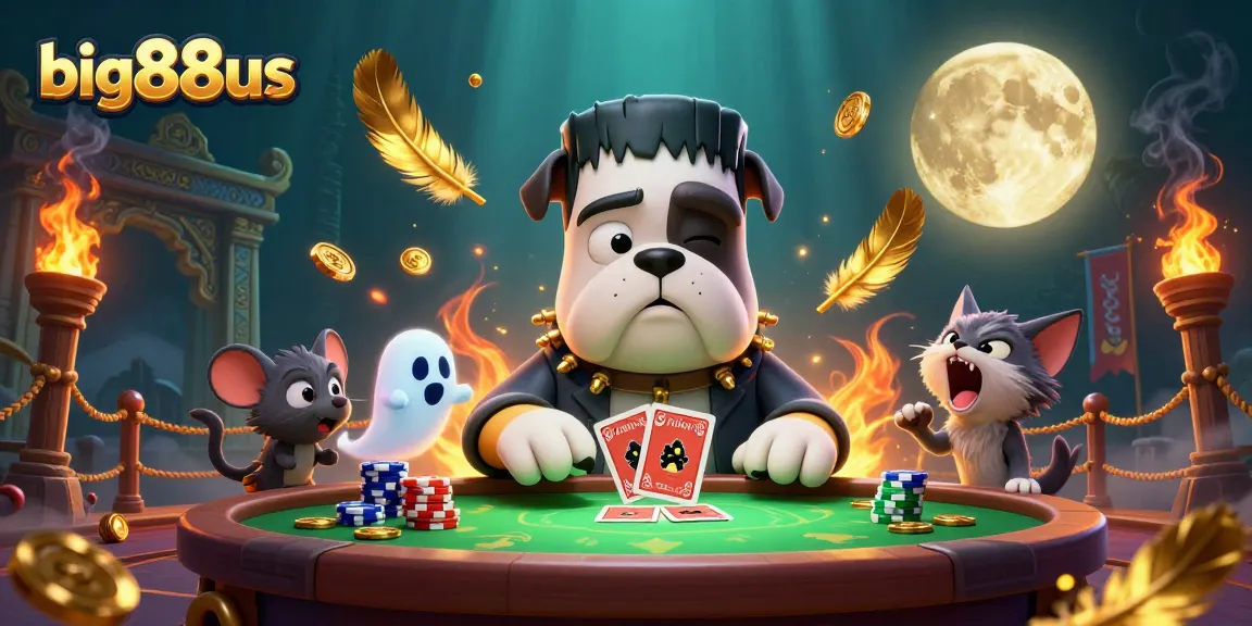 Join the fun at big88us with exciting gaming elements in a vibrant, 3D casino scene!